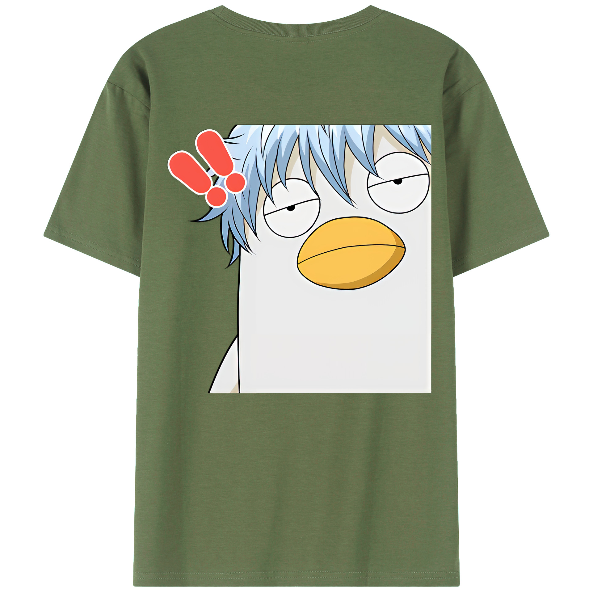 （画像用） ぎんたま 坂田銀時（さかたぎんとき） 神楽 志村新八（しむら しんぱち） GINTAMA Sakata Gintoki Kagura Shimura Shinpachi 綿100％ メンズ半袖Tシャツ（バックプリント） 通気性